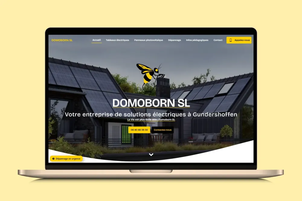 Création d'un site web vitrine pour un électricien à Lyon