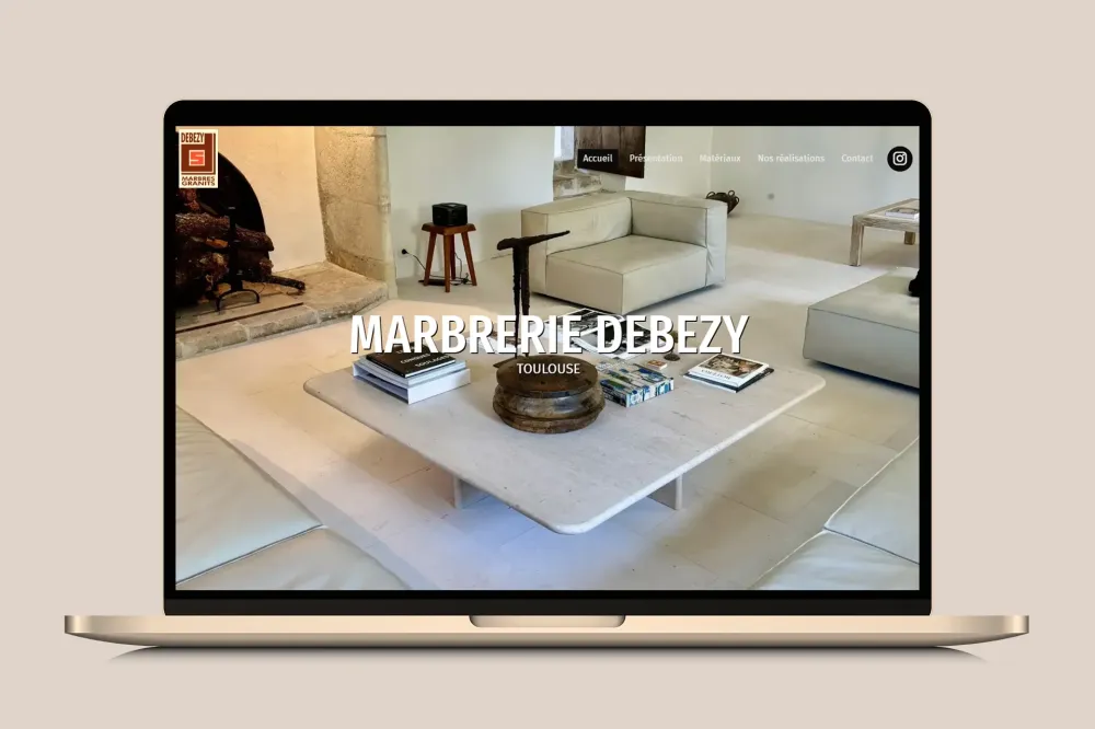 Création d'un site web pour la Marbrerie Debezy à Toulouse